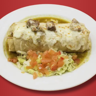 Chile verde Wet Burrito 