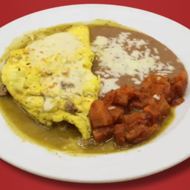 Chile Verde Omelette.